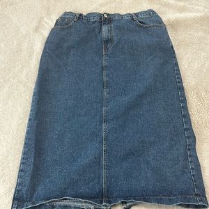 Denim Maxi Skirt